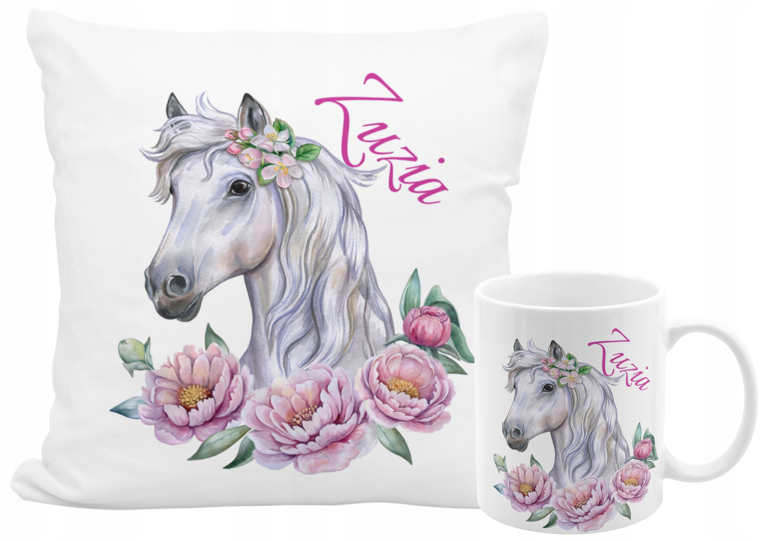 

Poduszka Kubek Koń Konie Imię Tekst