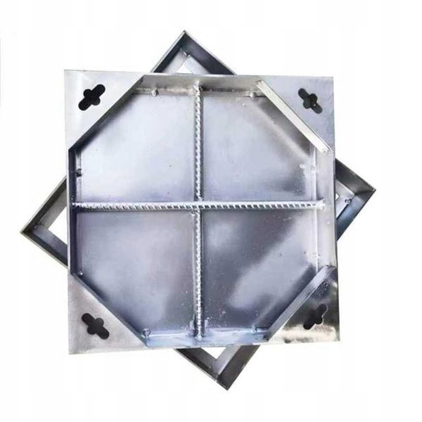 Revízny poklop Natotela 30 x 30 cm nerezová oceľ, štvorcové veko s rámom