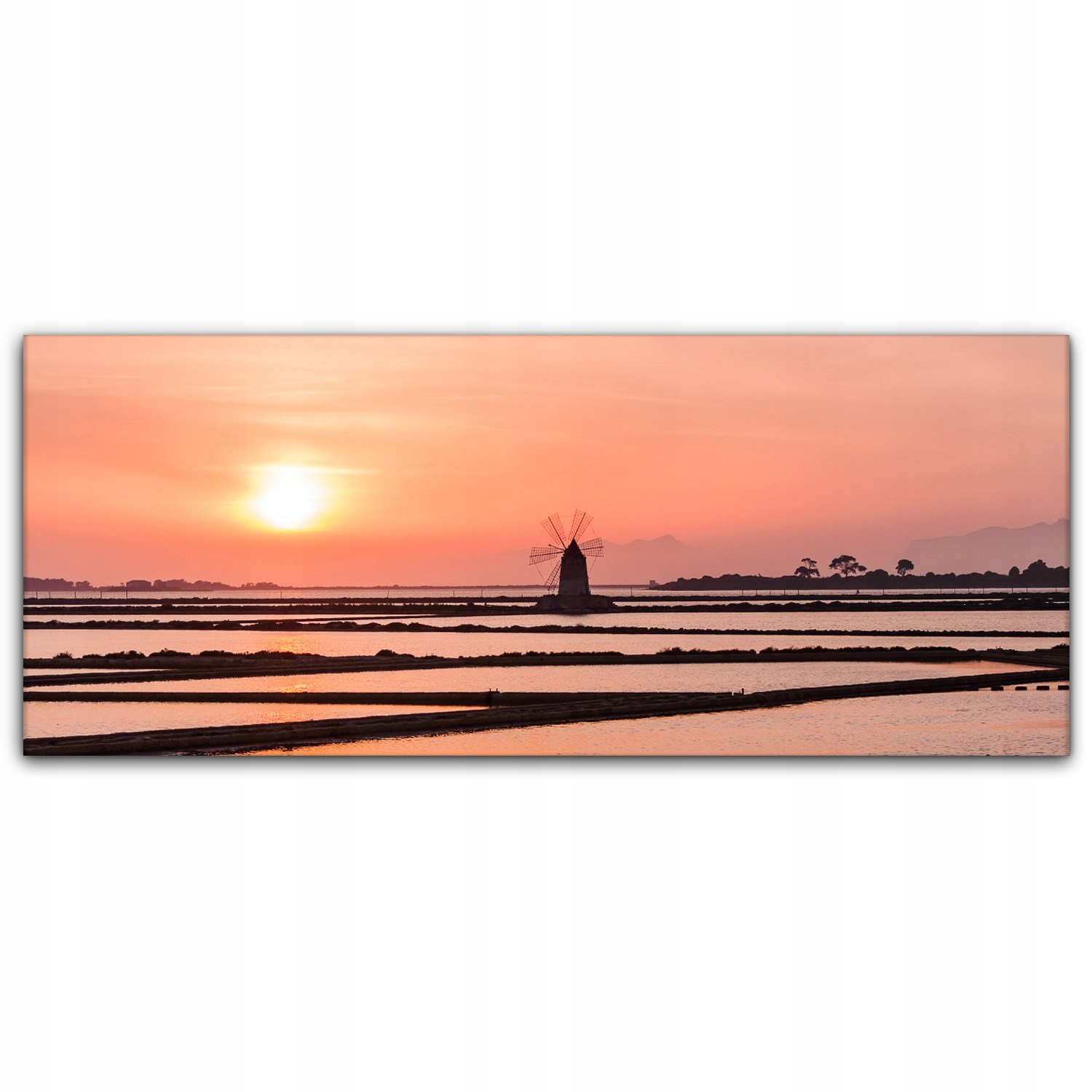 

Nowoczesny Canvas 125x50 Zachód Słońca Krajobraz