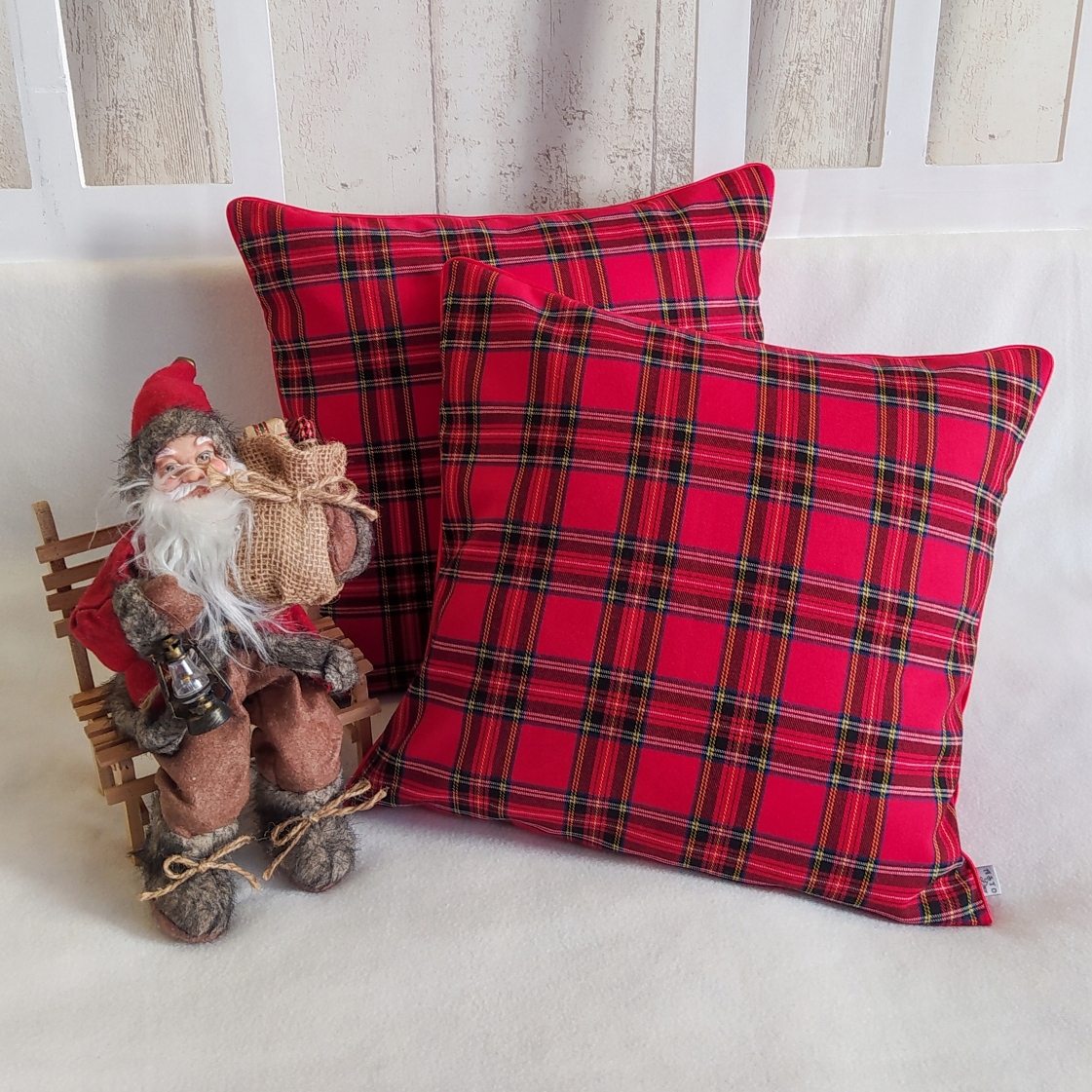 POSZEWKA świąteczna krata kratka 50x50ASTO deco EAN (GTIN) 0088283000375