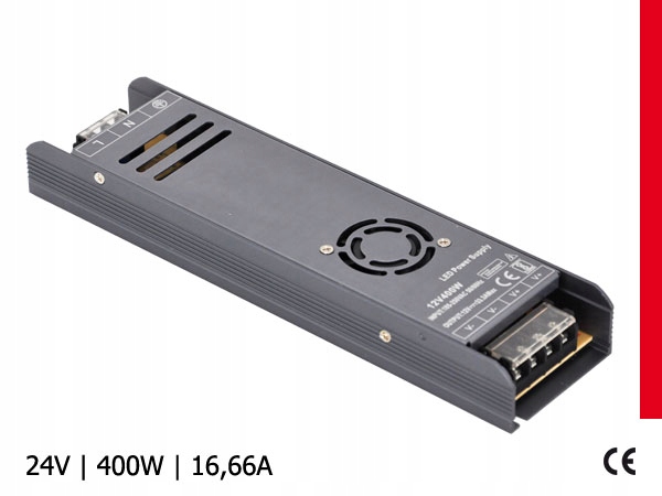 

Zasilacz Led Modułowy Graphite 24V / 16,66A / 400W