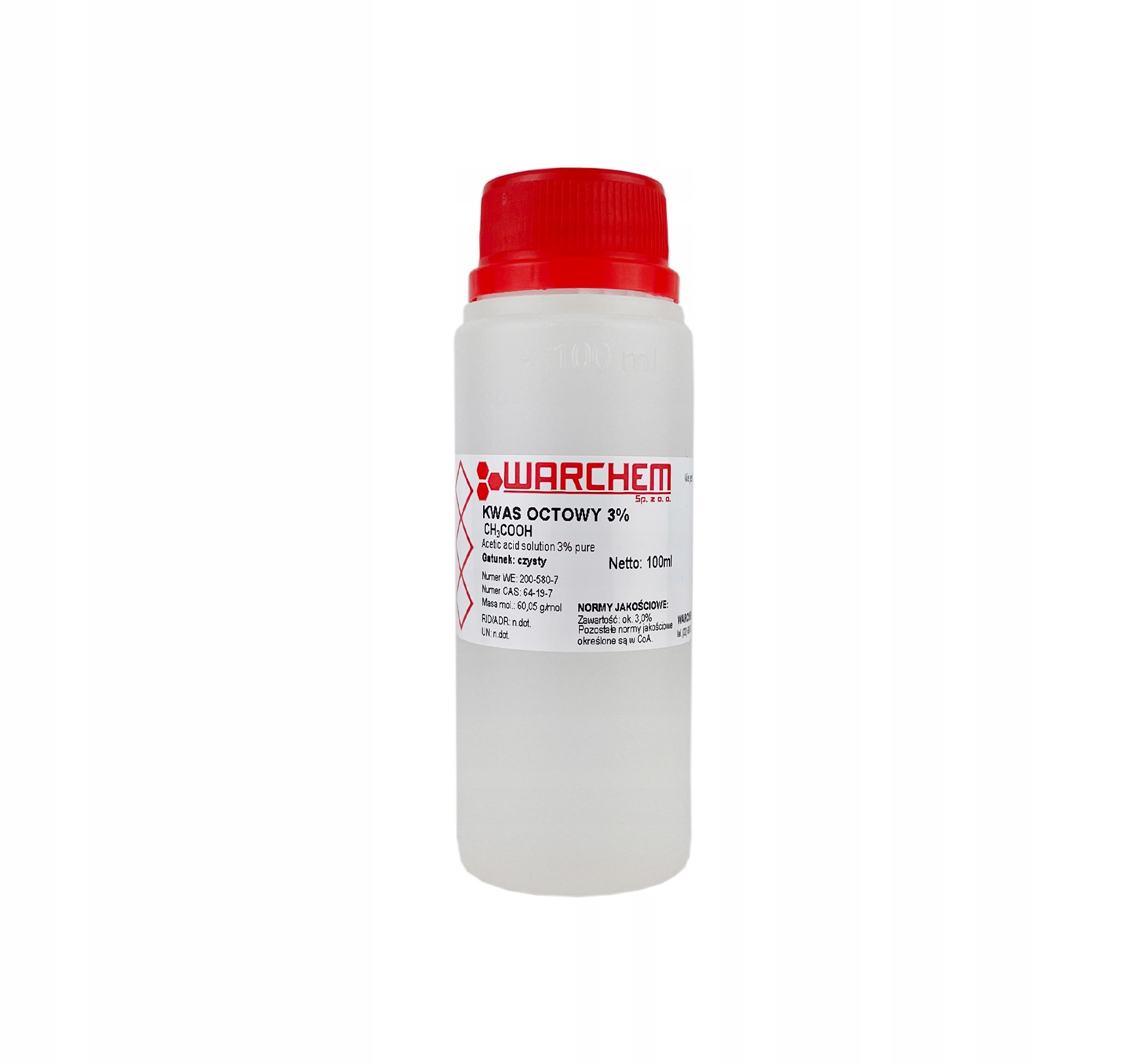 

Kwas Octowy 3% czysty 100ml
