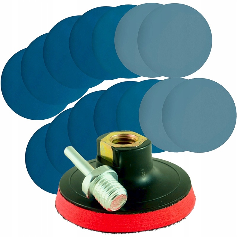 Papier Wodny Polerowania Zestaw Krążki Ścierne Rzep 75mm P800-P3000 Dysk