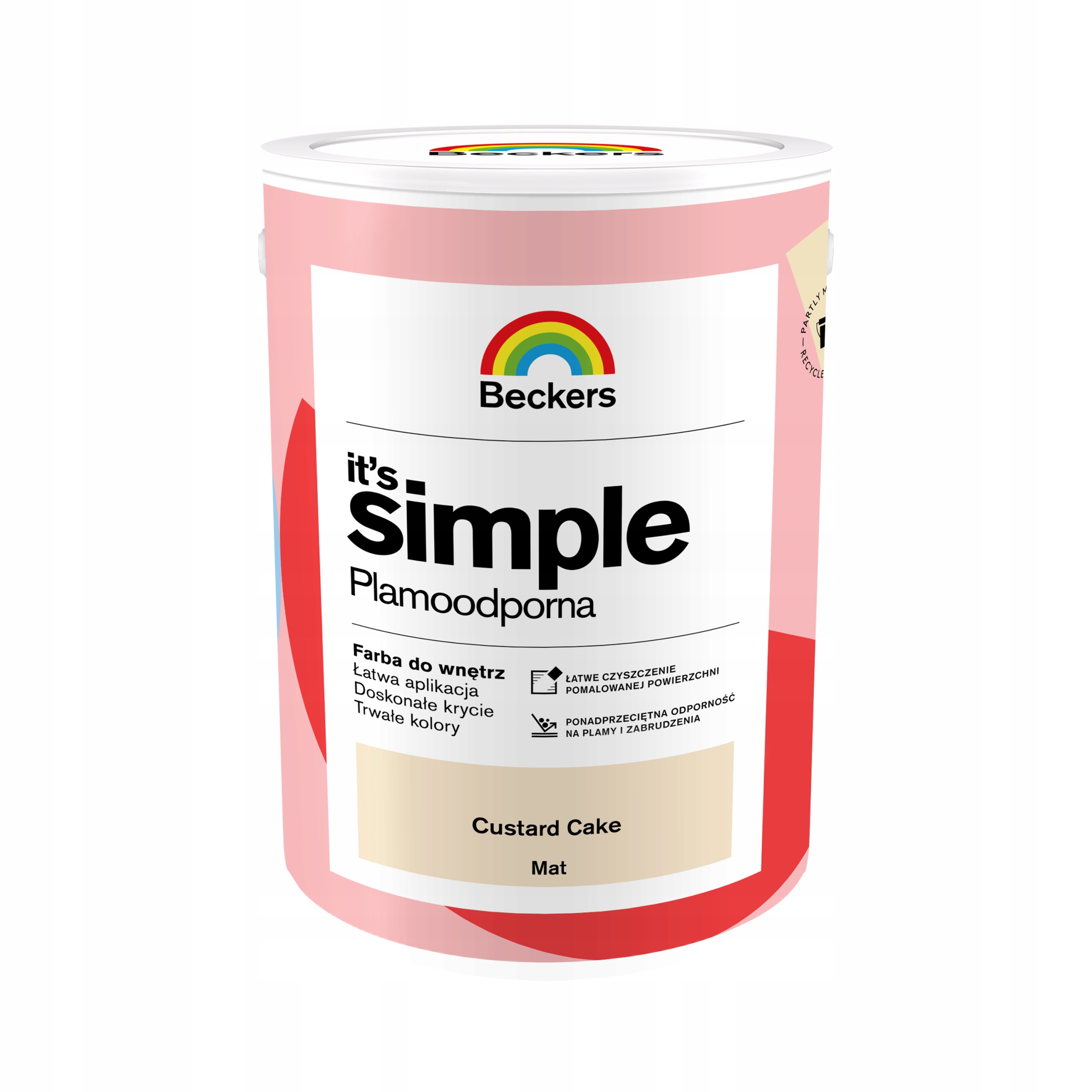 Beckers It's Simple Barva Odolná Proti Skvrnám Custard Cake 5L