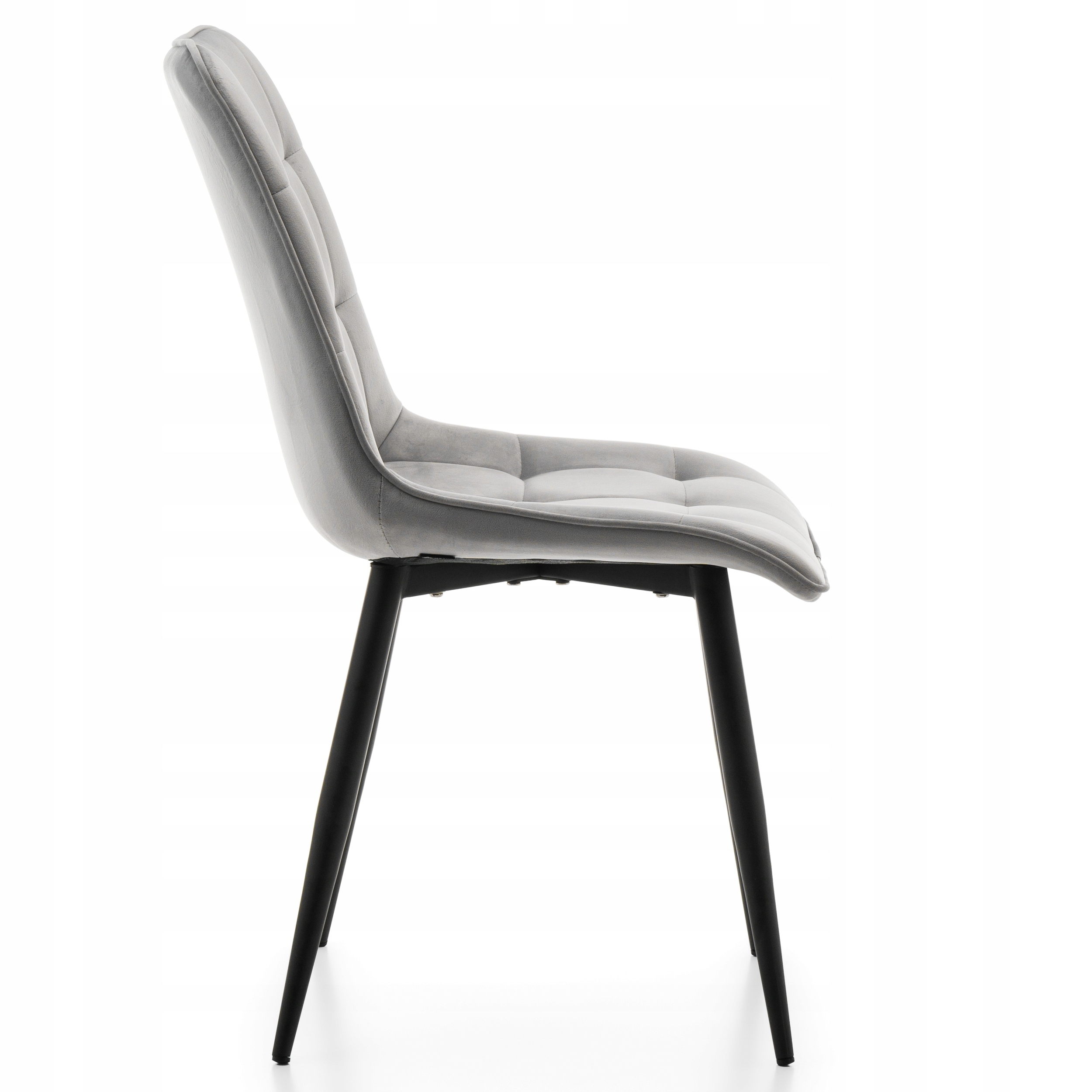 KRZESŁO TAPICEROWANE WELUROWE CHIC VELVET AKSAMIT Głębokość mebla 58 cm