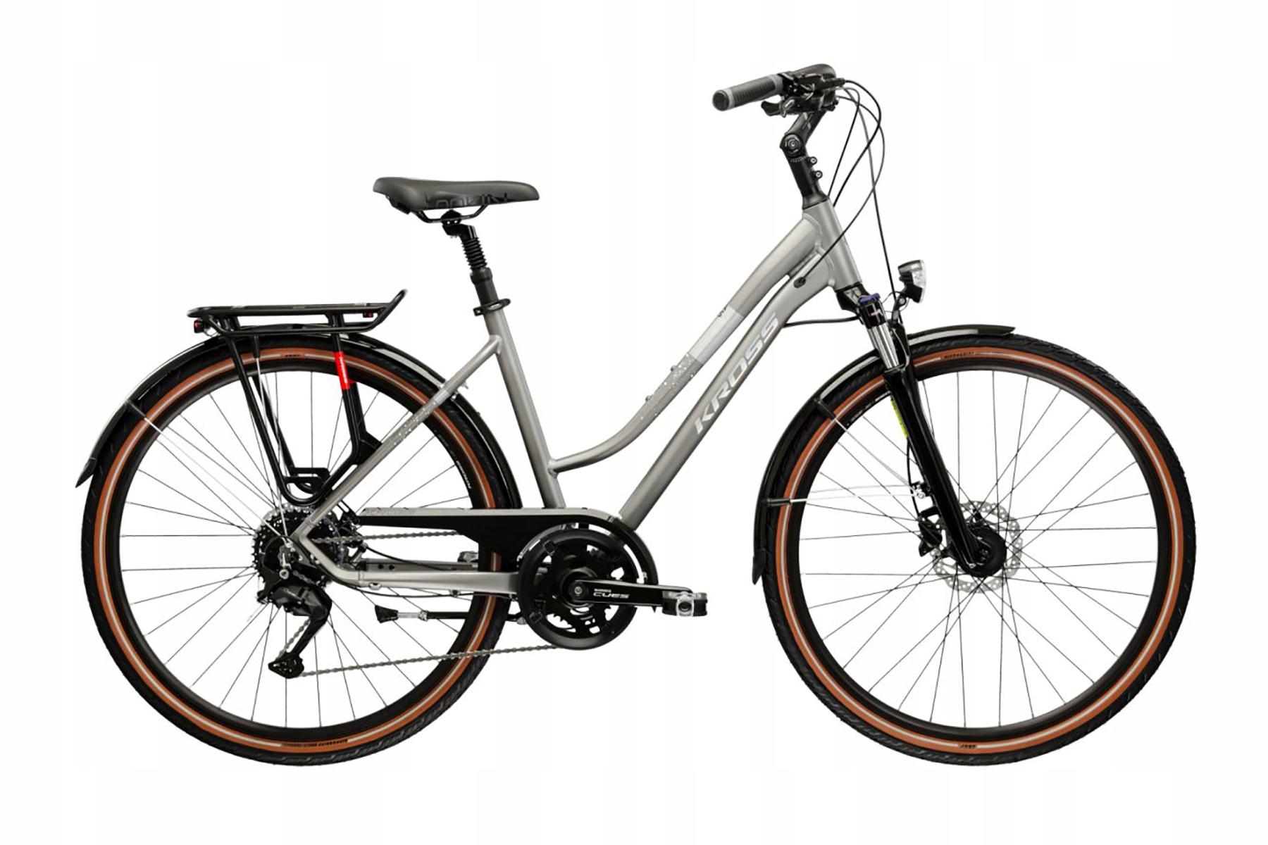 Rower trekkingowy Kross Trans 5.0 Ult.ra Srebrny 28" DL/19"