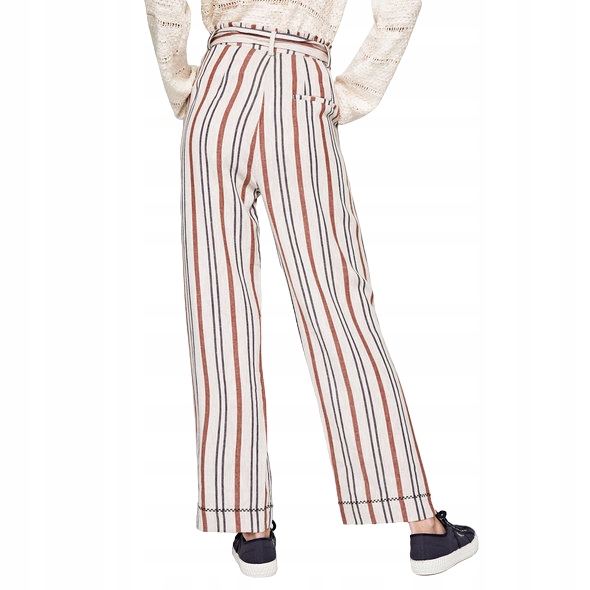 Spodnie Pepe Jeans damskie lniane cienkie r. XS Rozmiar XS