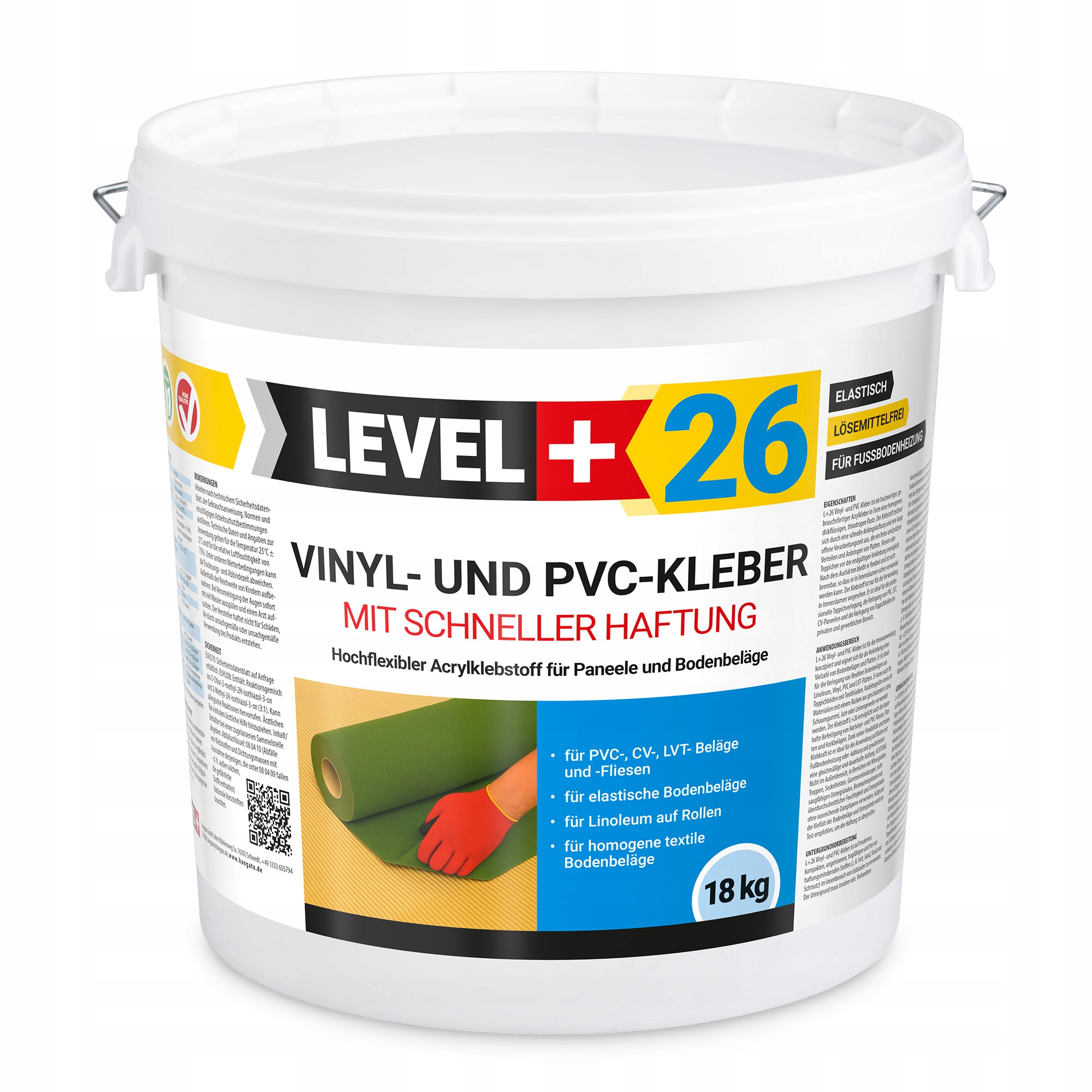 Vinylové lepidlo Pvc Lvt Panely Elastické lepidlo Rychlé lepení L+26 18 kg