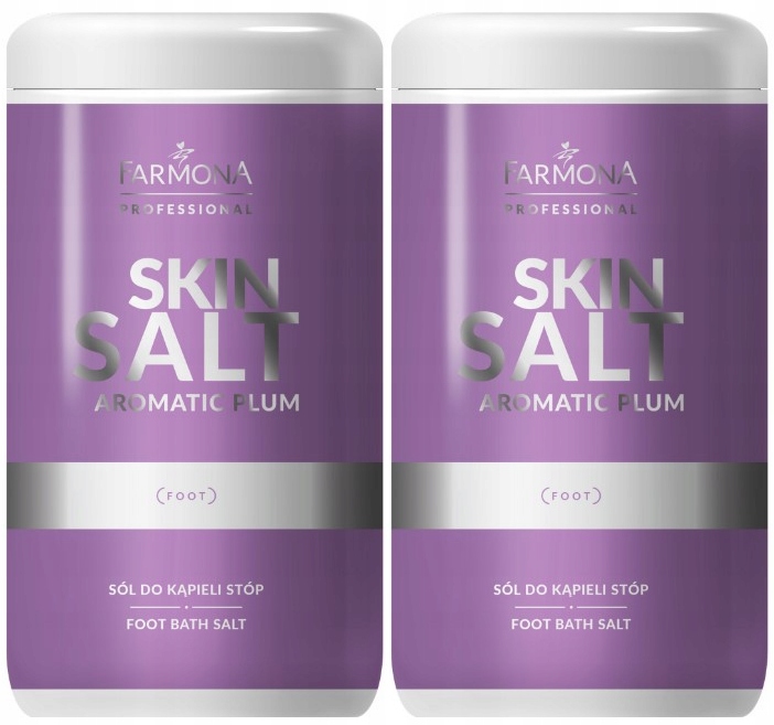 2 kusy Farmona Skin Salt Aromatic Plum Sůl do koupele do koupele 1250 g Svěžest