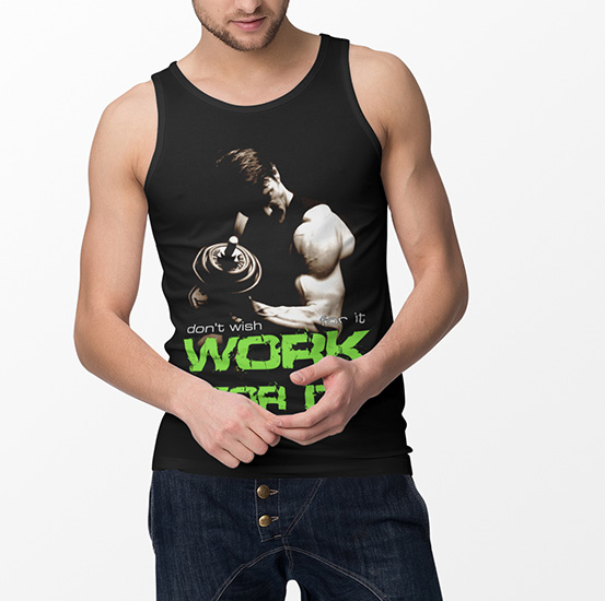 TANK TOP SIŁOWNIA WORK FOR