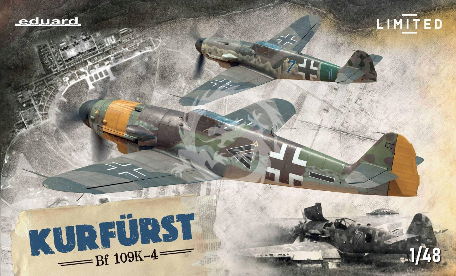 Kurfürst Bf 109 K-4 Eduard 11177 v měřítku 1/48