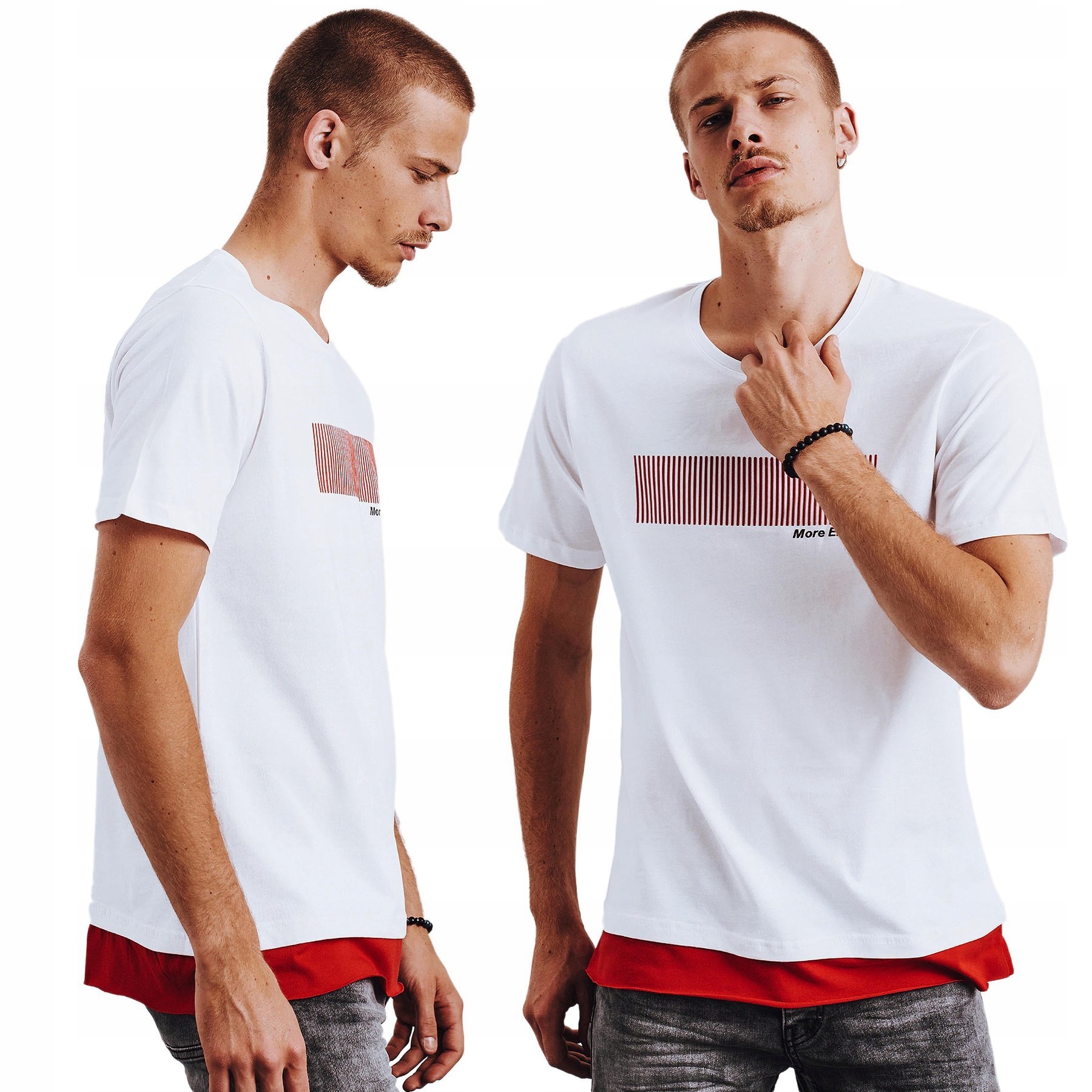 

Męska Koszulka T-shirt Z Nadrukiem rx4650 - M