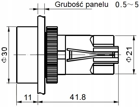 Przycisk sterowniczy HBY5E1-11/R czerwony NC/NO monostabilny ONPOW Kod producenta HBY5E1-11/R