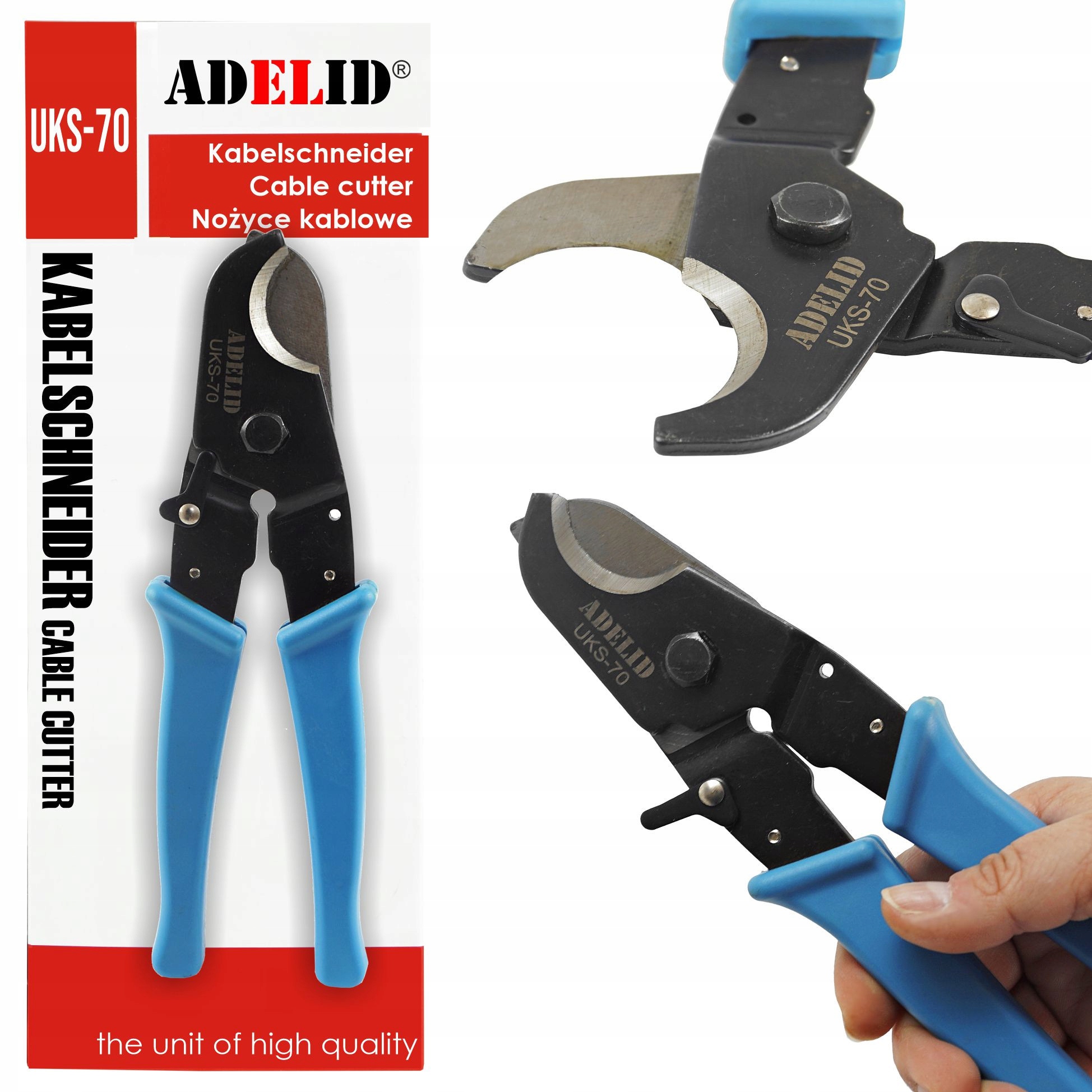 NOŻYCE UCINAKI DO KABLI KABLOWE PRZEWODÓW 70mm2