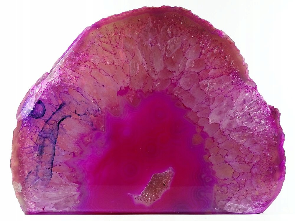 Agat Geoda Geodka Broušená Brazílie Krásná 14