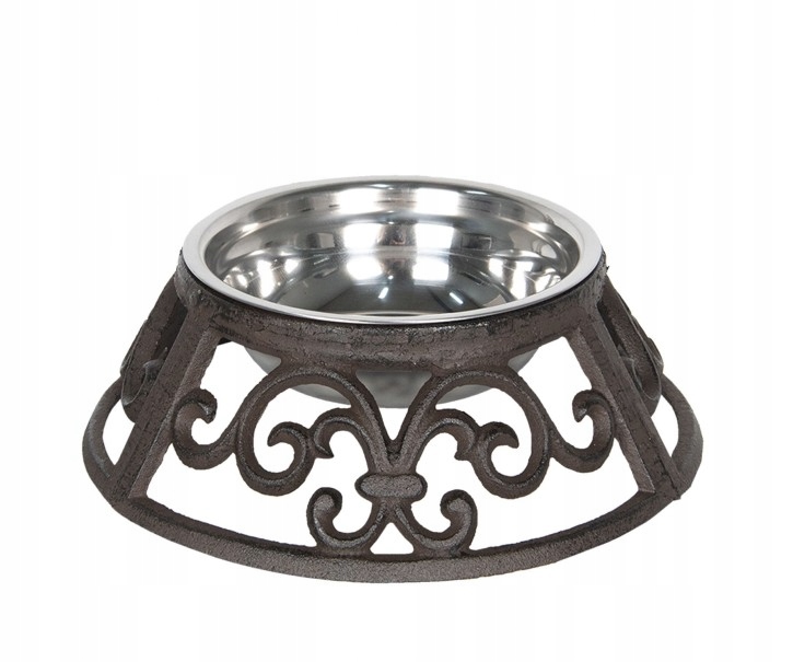 Levně Clayre & Eef Miska na kovovém stojanu Ø 23*8 cm