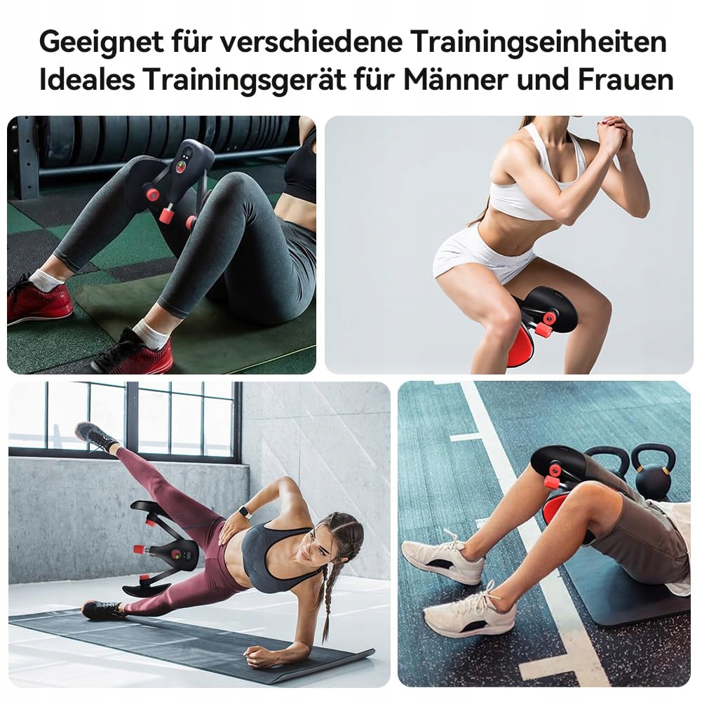 AOHCAE Trener Uda 3w1 Sprzęt Fitness Do Ćwiczeń Nóg i Ramion Czerwony — miniatura 3
