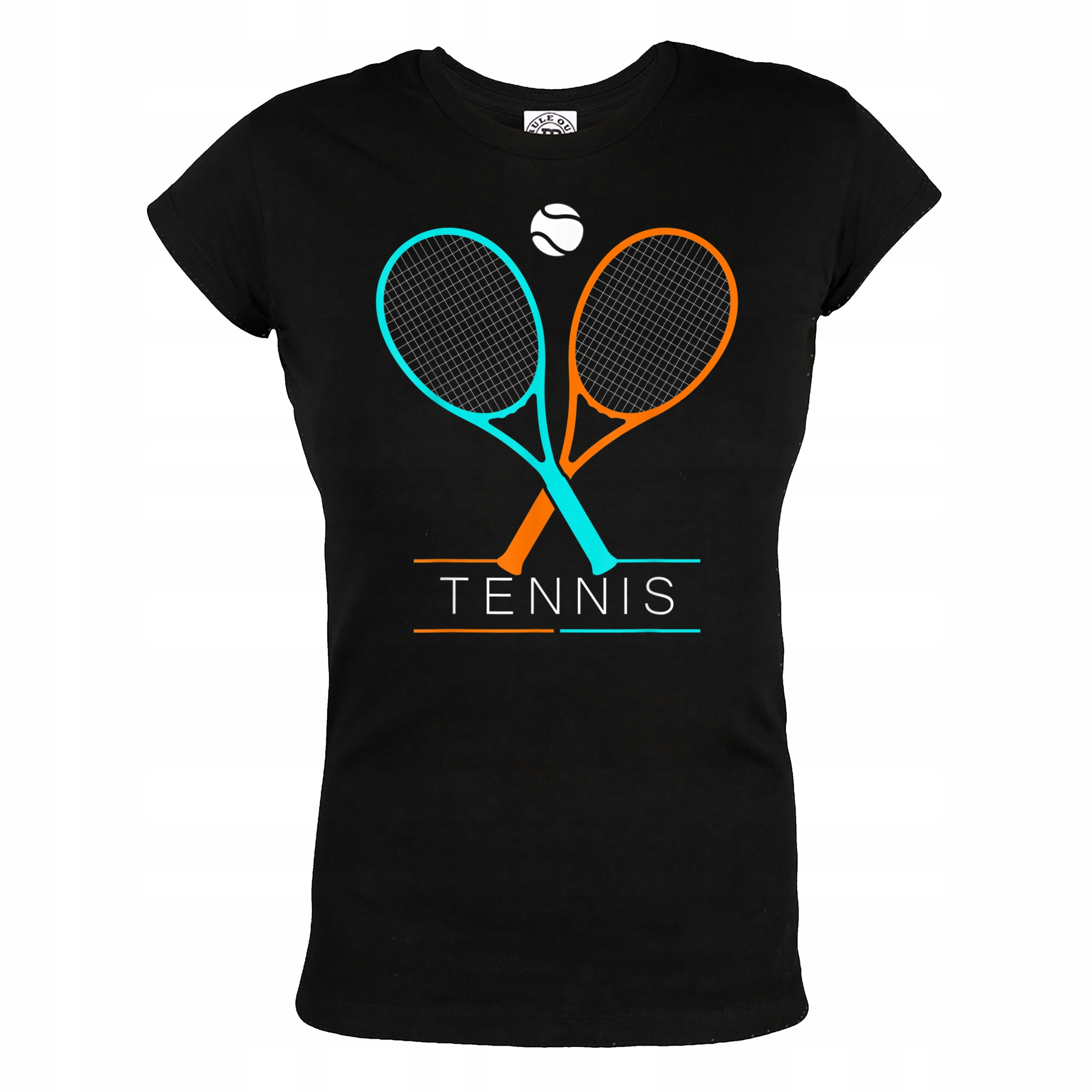 

Damska Koszulka Tenis Ziemny Rakiety Tenisowe