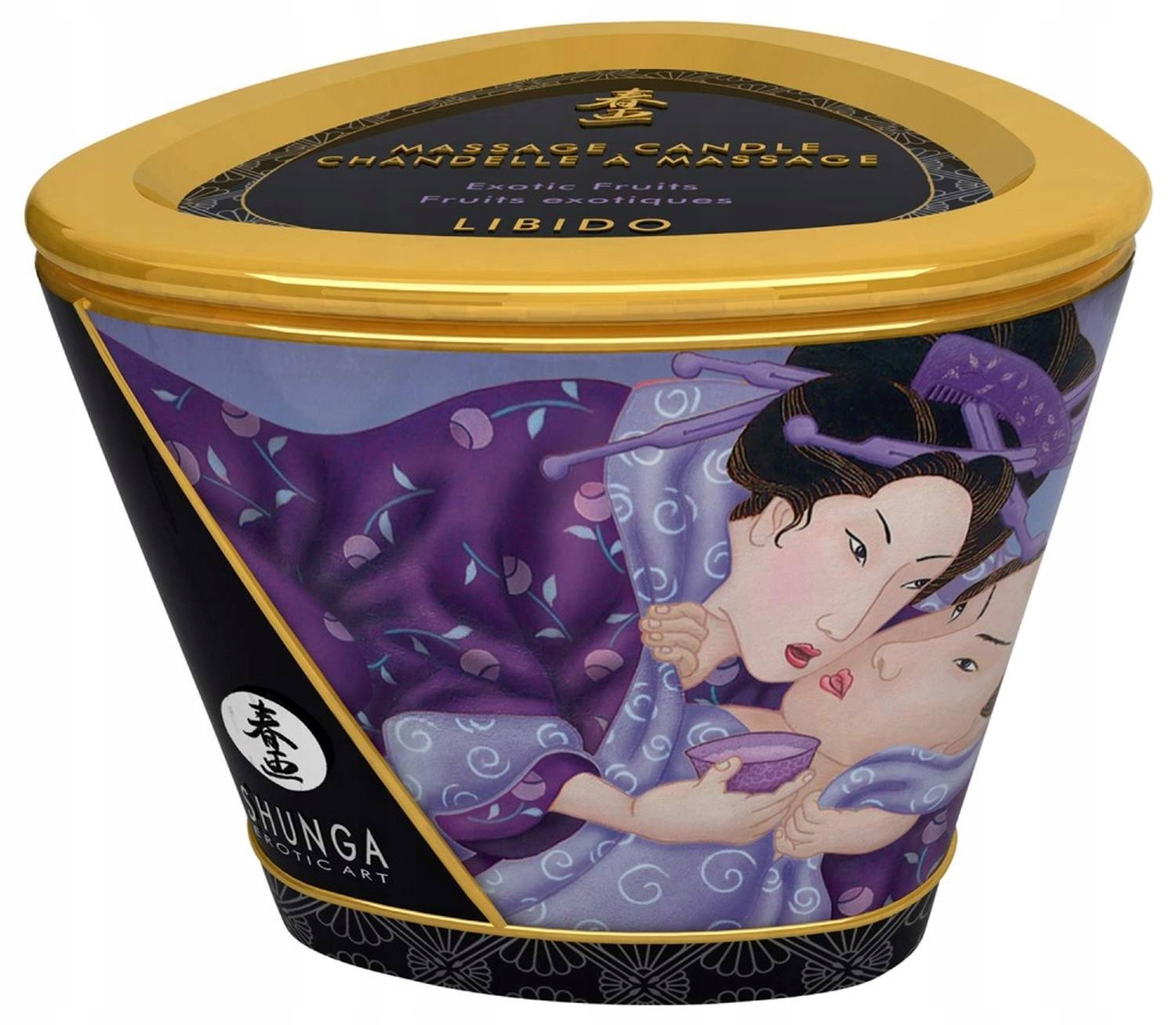 Masážní svíčka Exotic Fruits 170 ml Přírodní oleje, 40 hodin hoření