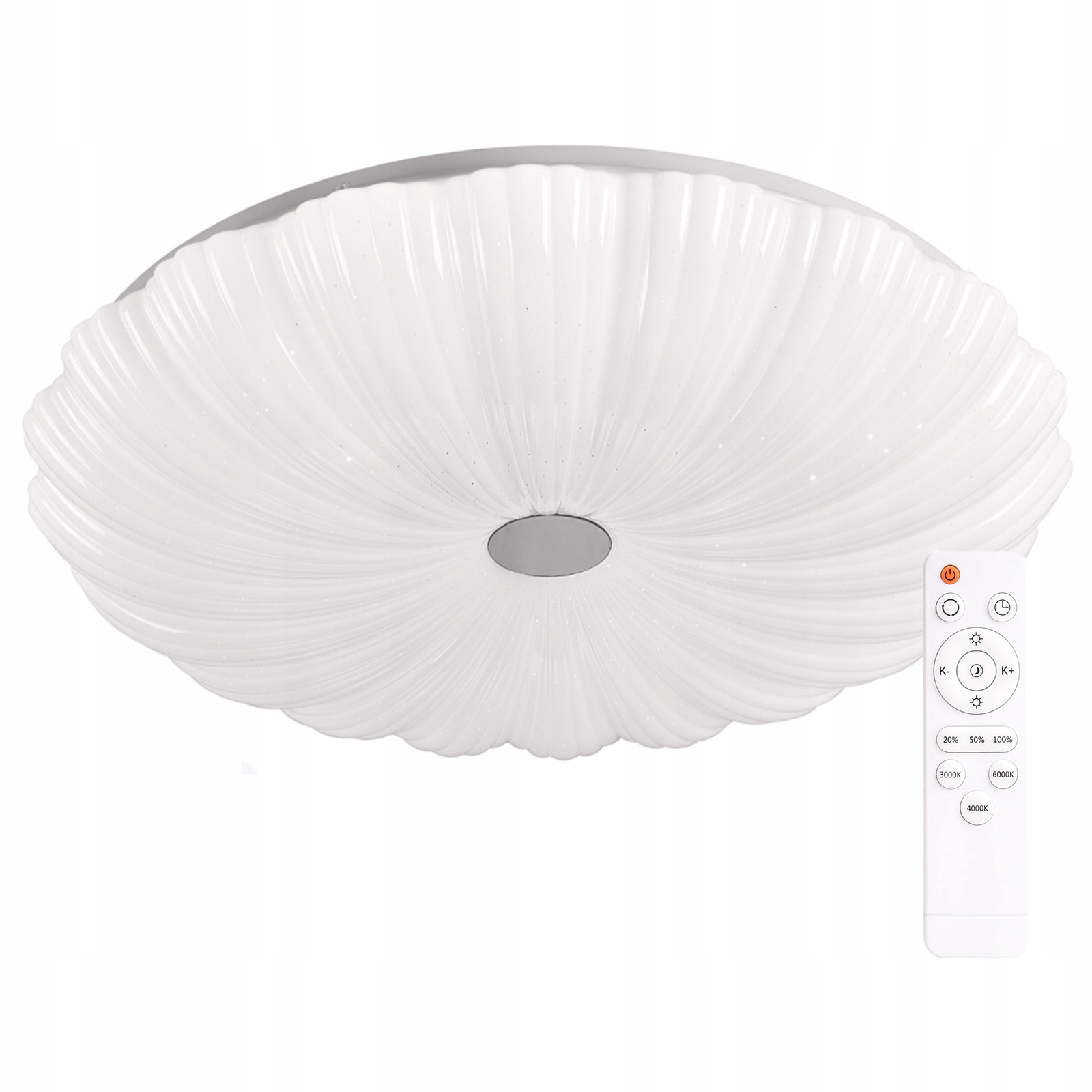 Lampa Sufitowa Led Plafon Oprawa Flower 36W 3000K-6500K 48cm Biała Pilot