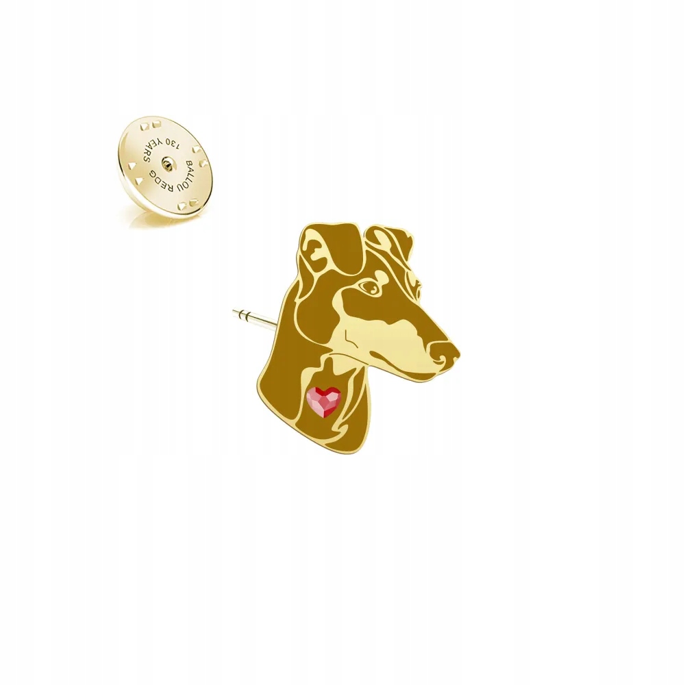 Odznak s Manchester teriérem 925 Žena, šperky, Dárek Dedikace