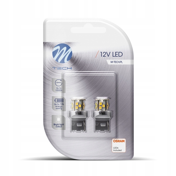 

2x Osram Led Biała 5700K T20 W21W Mtech Mocna