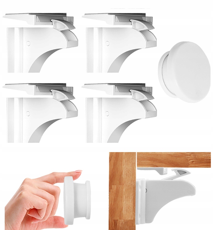 MAGNETYCZNE ZABEZPIECZENIA BLOKADA MAGNETYCZNA SZAFEK MEBLI PIAMBO 4 SZT.