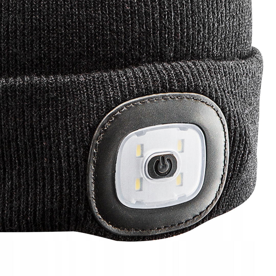 Czapka jesienna zimowa z latarką czołówką akumulatorową LED NEO Marka Neo Tools