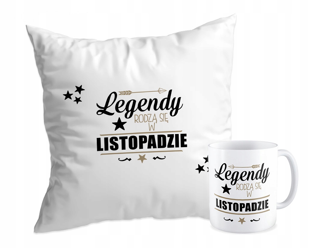 

Zestaw Poduszka + Kubek Legendy Rodzą Się W...