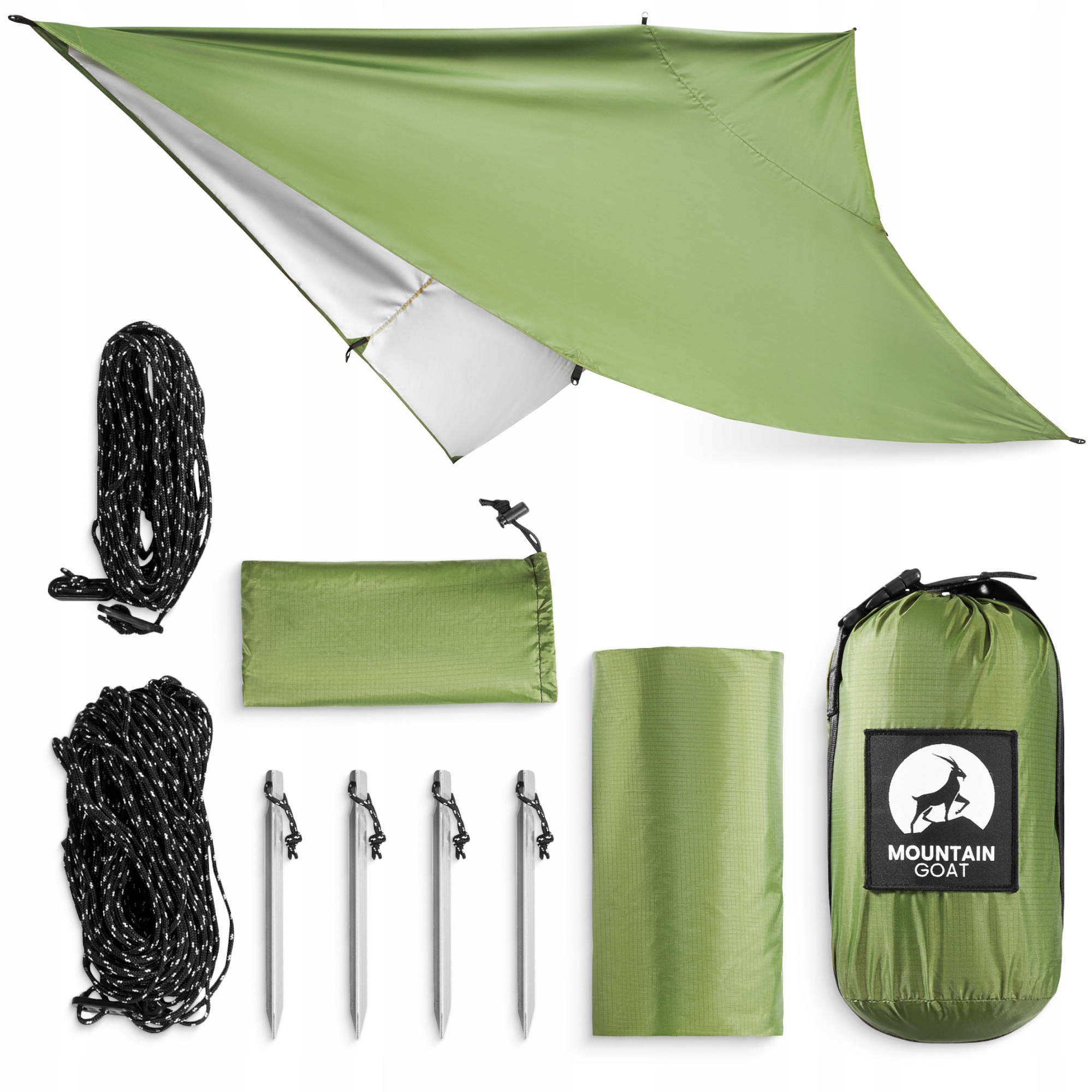 Tarp Turystyczny Płachta Ochronna Biwakowa Wodoodporna Plandeka 300 cm