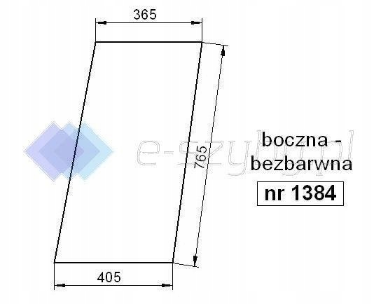 sklo traktor Renault kabina Ls boční
