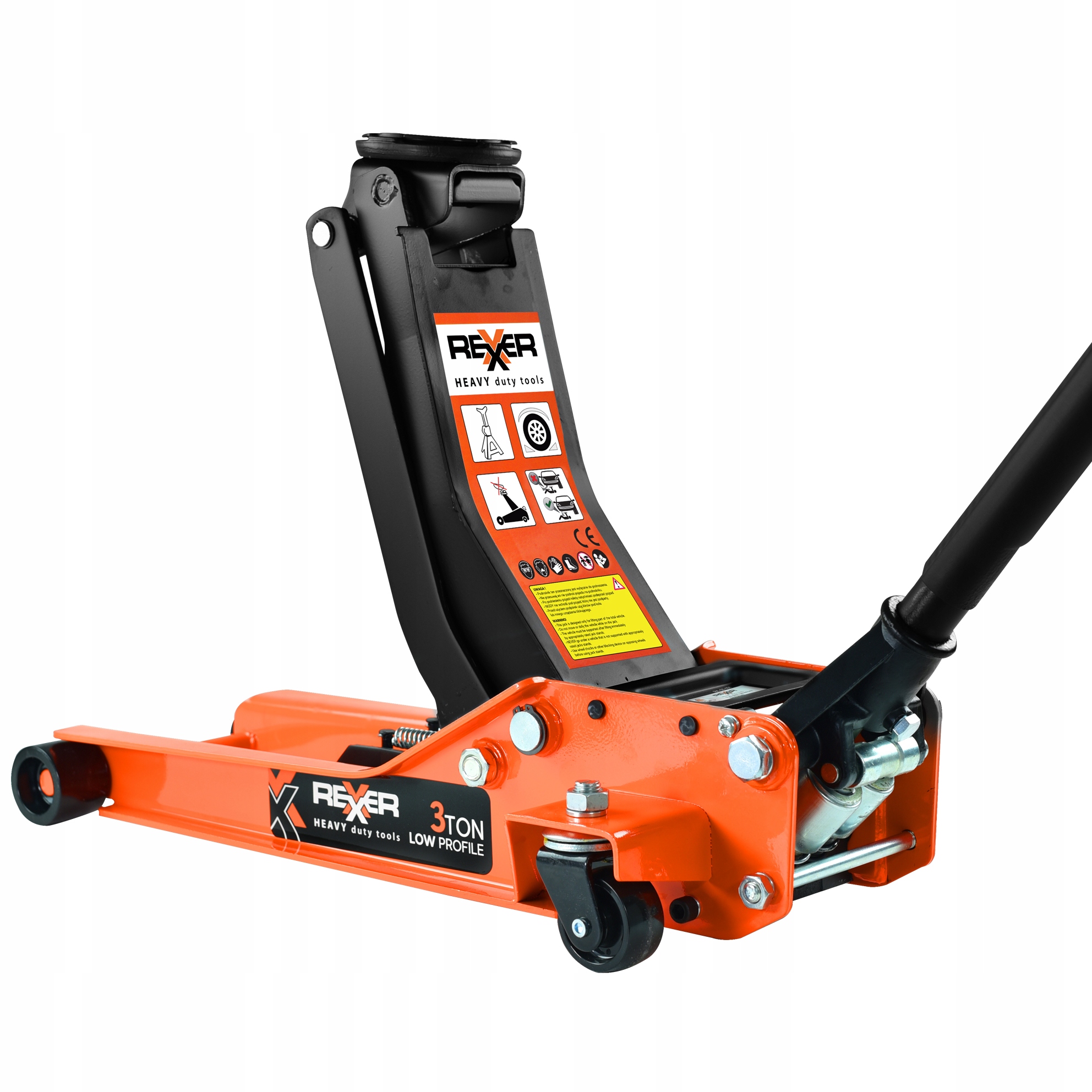 PODNOŚNIK SAMOCHODOWY DWUTŁOKOWY HYDRAULICZNY ŻABA 3T LEWAREK PUNKTOWY Kod producenta RK-01-101