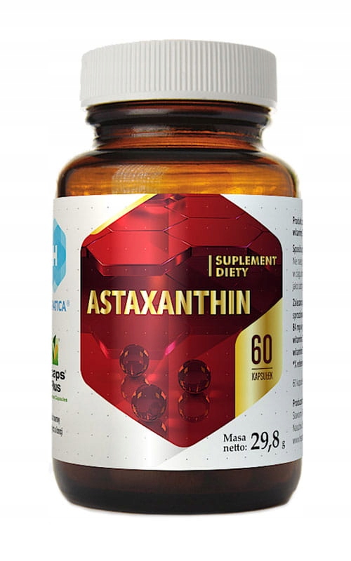 Astaxanthin AstaReal 4 mg 60 kapsułek, Hepatica 13221356651 Allegro.pl