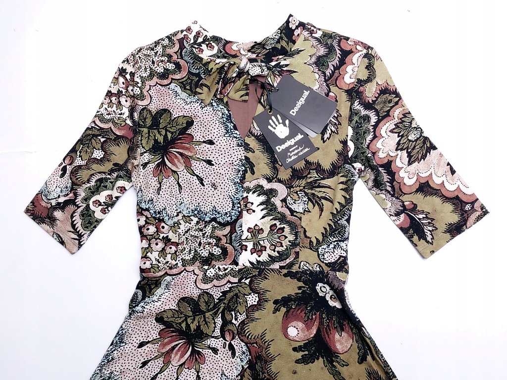 DESIGUAL sukienka midi ARLENE by LACROIX XS/S Rozmiar S