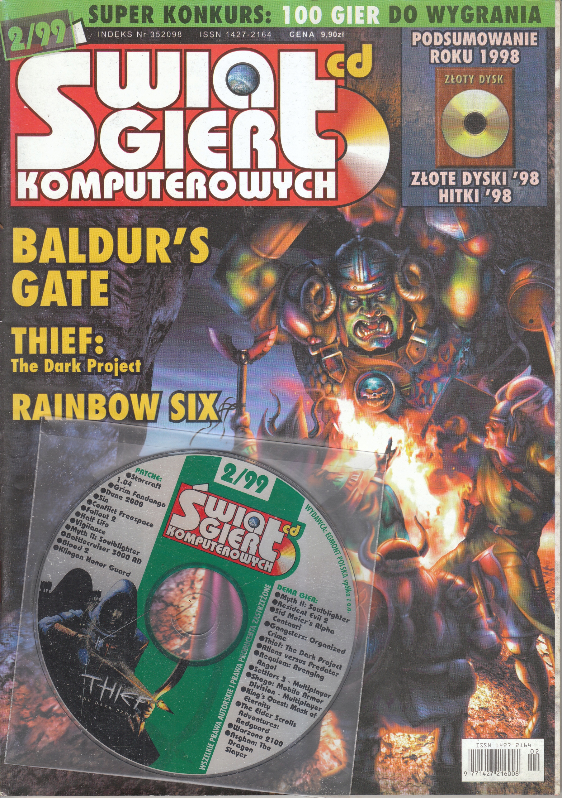 ŚWIAT GIER KOMPUTEROWYCH 2/1999 CD PL