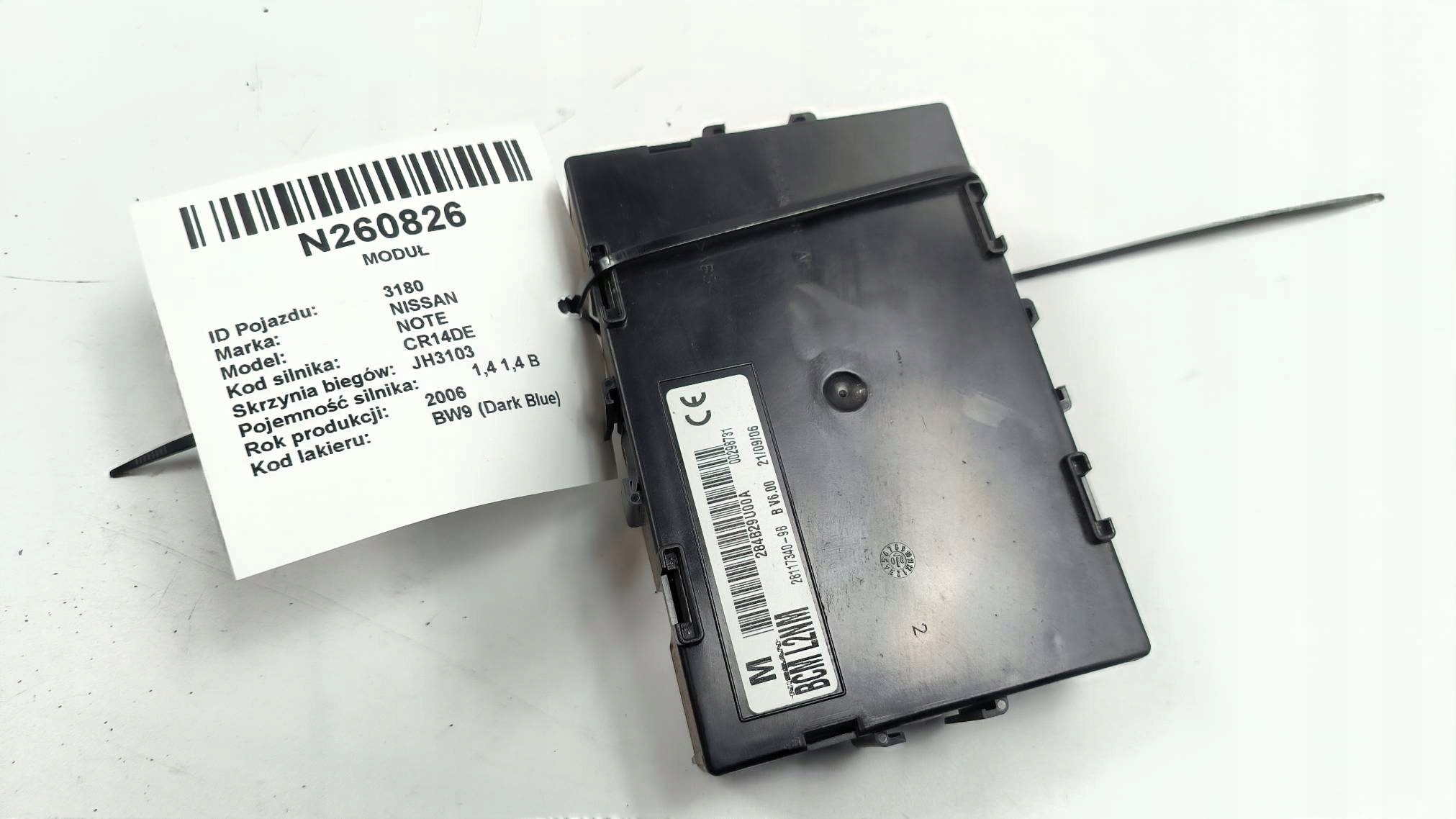 module BCM 284B29U00A NISSAN NOTE E11