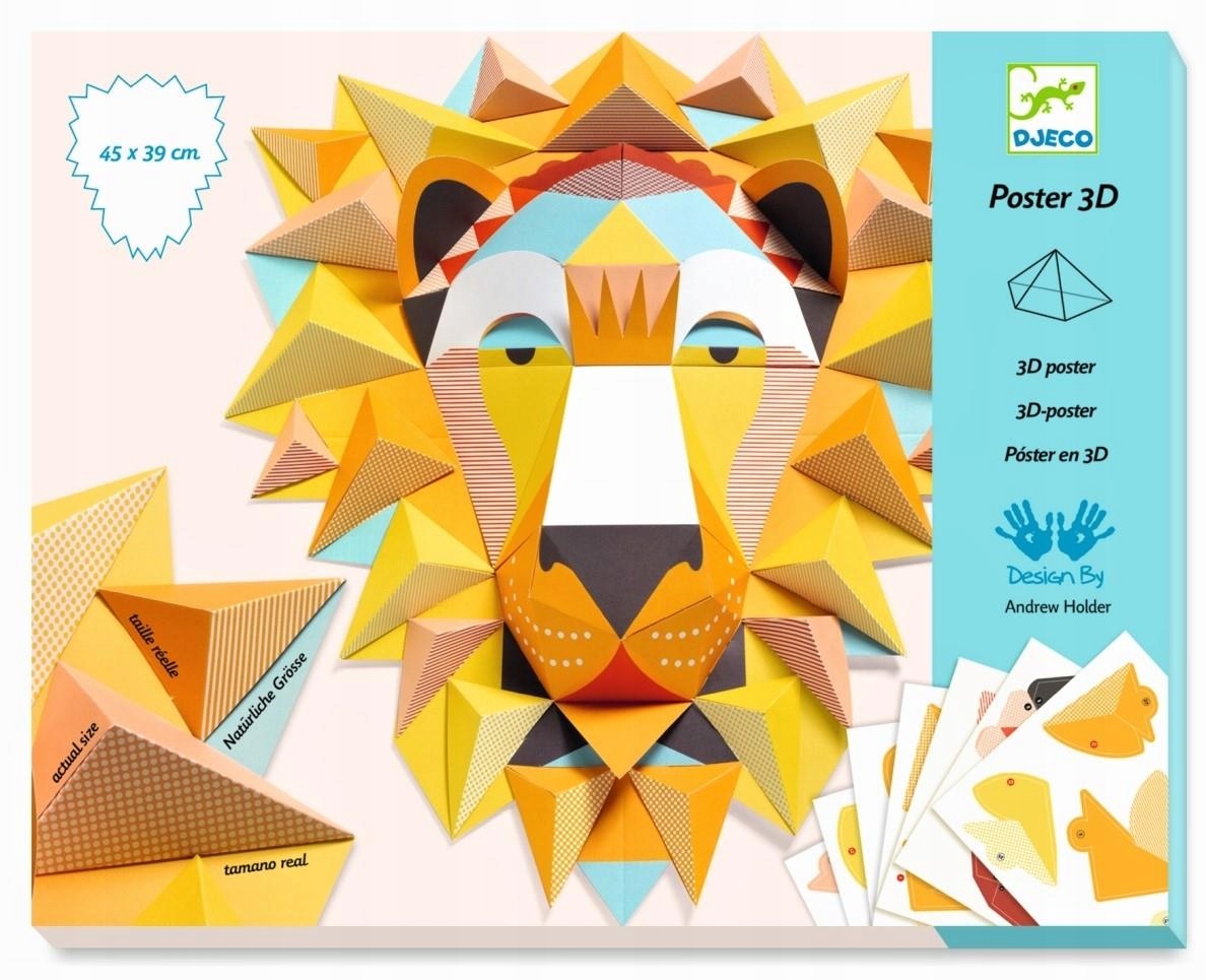 

Lew składanka przestrzenna 3d Zestaw Djeco 8+