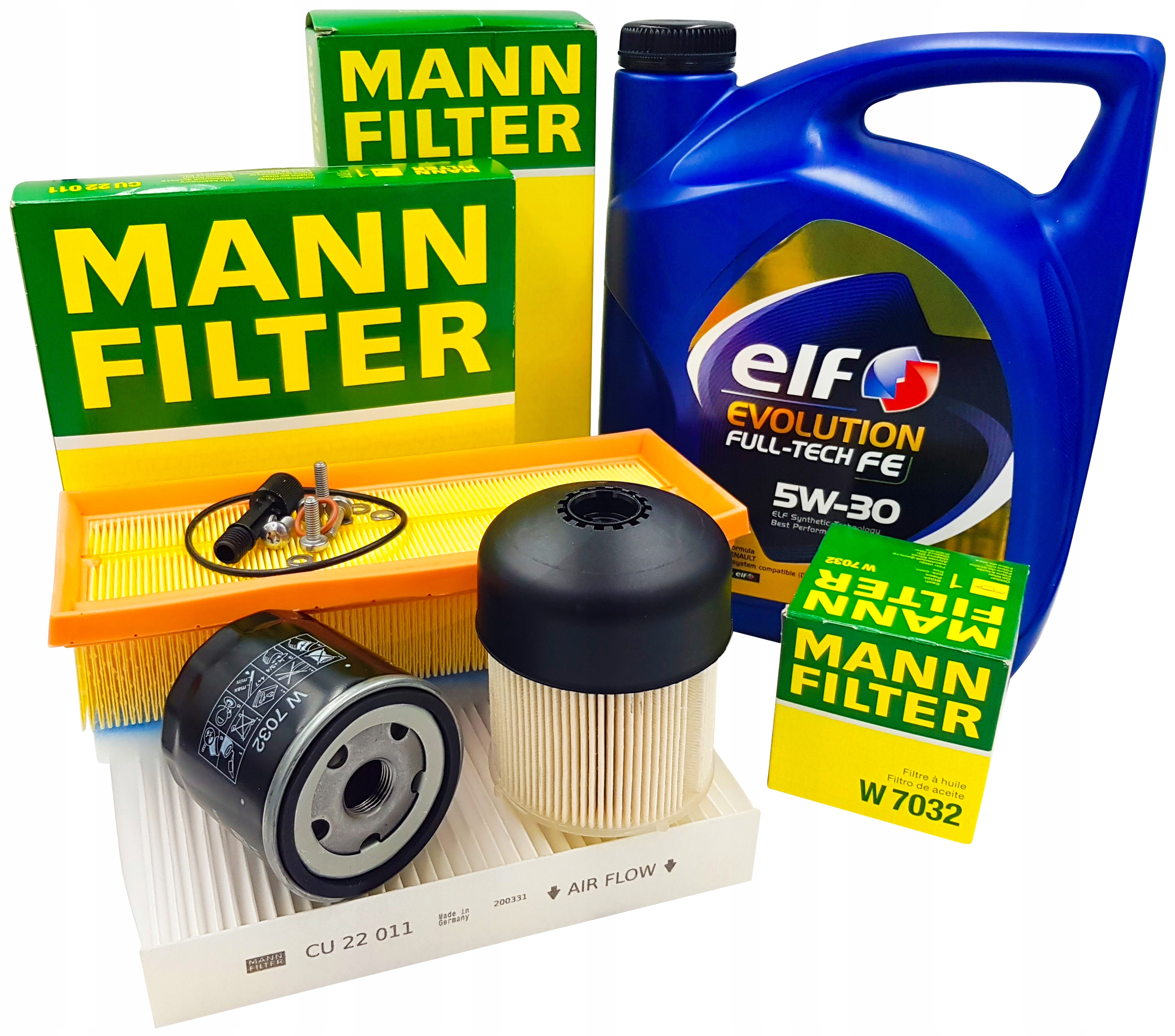 Mann Sada Filtrů Olej 5 L Renault Clio IV 1.5DCI