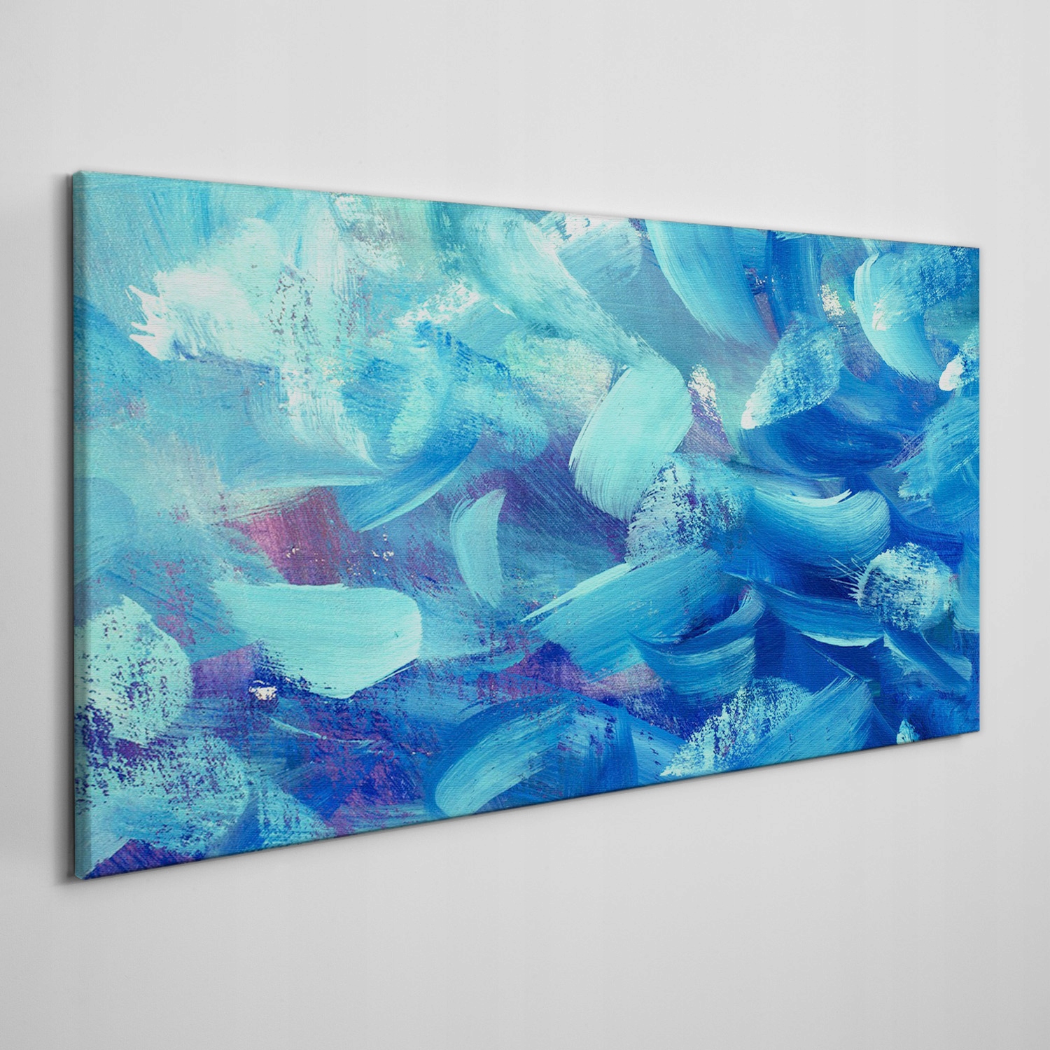 

Obraz na płótnie Niebieskie maźnięcia 120x60 cm
