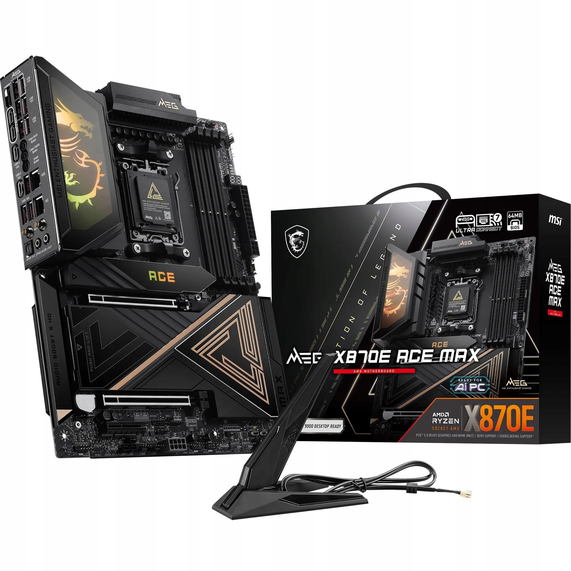 Msi Meg X870E Ace Max, Atx, podpora Amd Ryzen 9000/8000/7000