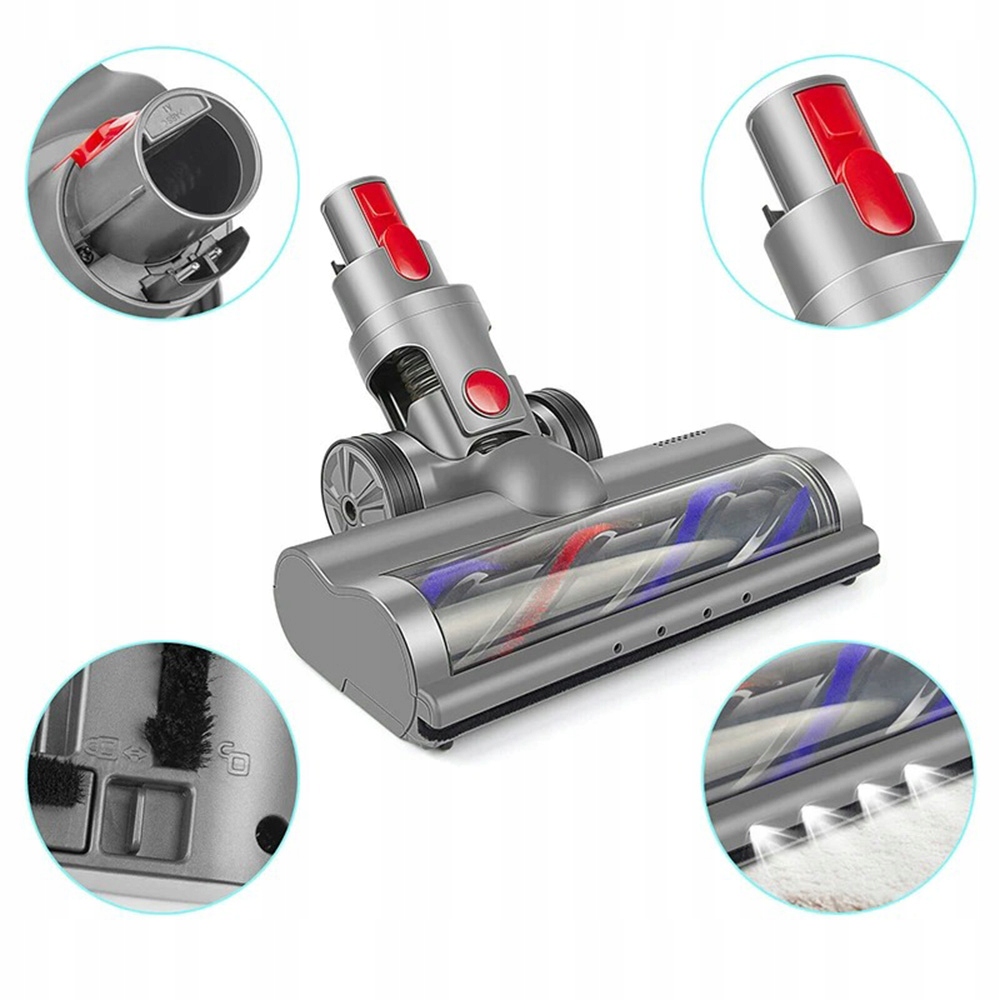Turbo Led Podlahový Kartáč Pro Vysavače Dyson V7 V8 V10 V11