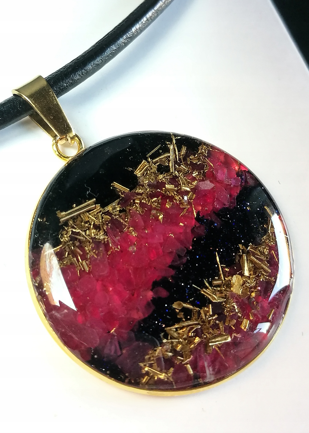 Orgonit Zářič 5G Rubín Turmalín Amulet Mag