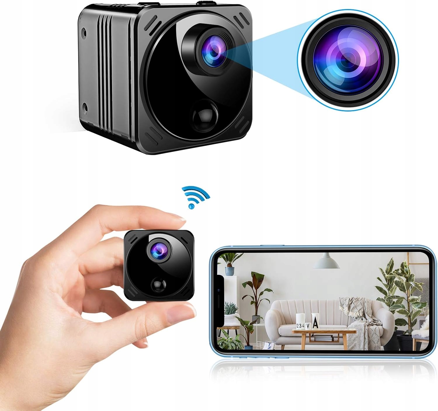 MINI HIDDEN SPY CAMERA NIGHT VISION MOTION DETECTION FOR HOME/CAR/INDOOR