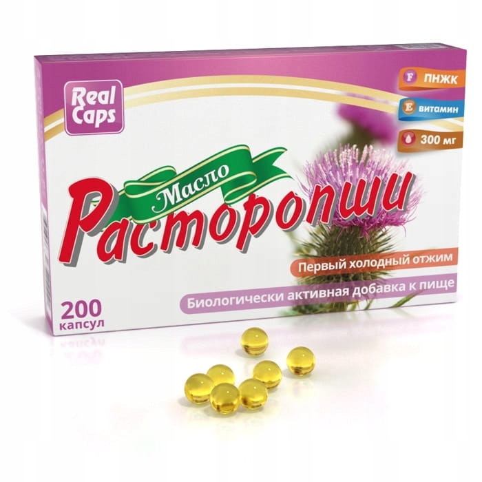

Olej z ostropestu plamistego 200 kaps 0,3 gr