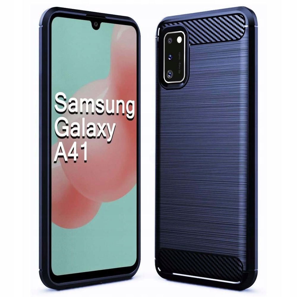 

do Samsung Galaxy A41 Etui Carbon | Blueberry Blue