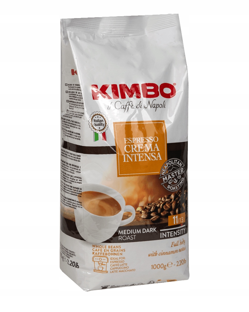Levně Káva zrnková Kimbo Espresso Crema Intensa 1 kg videokniha Bonus