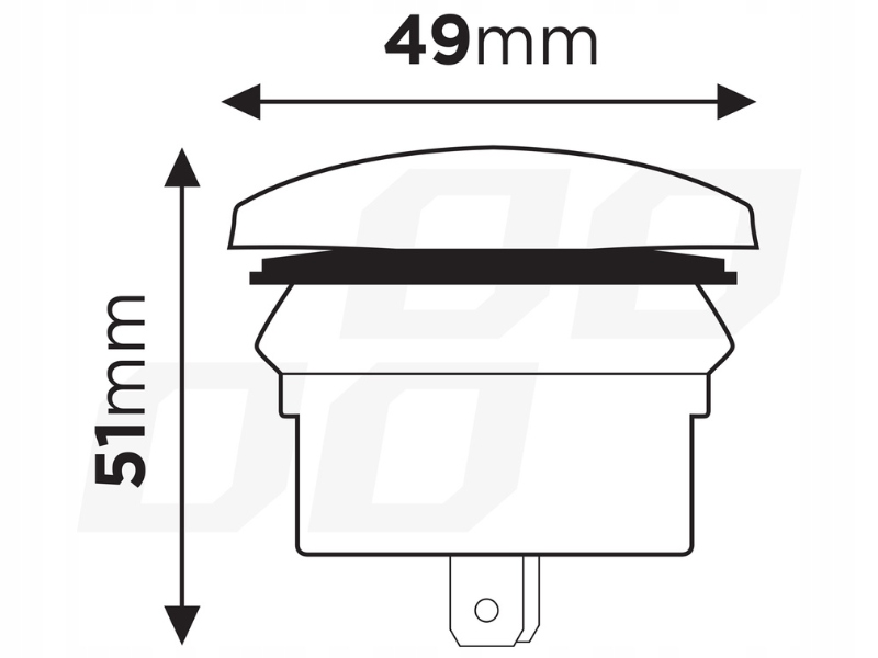 Ładowarka samochodowa USB, USB-C montażowa z czerwonym podświetleniem LED Producent inny
