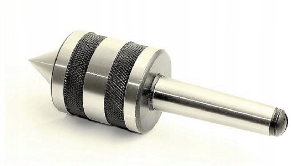 Kieł tokarski obrotowy 3 łożyskowy MK1 WZMOCNIONY