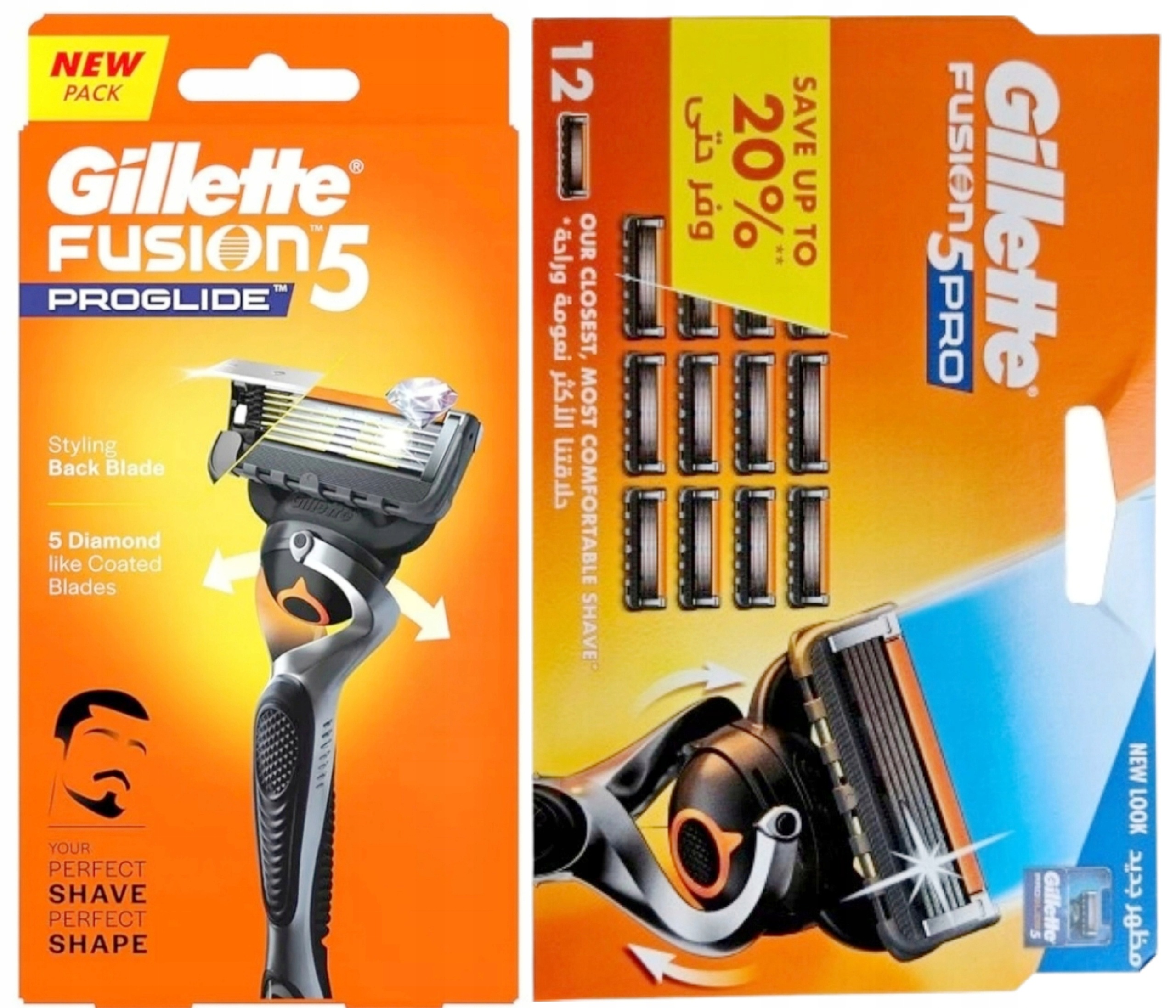 Maszynka Gillette Fusion5 Proglide Flexball 1s +Wkłady Ostrza Wymienne 12s