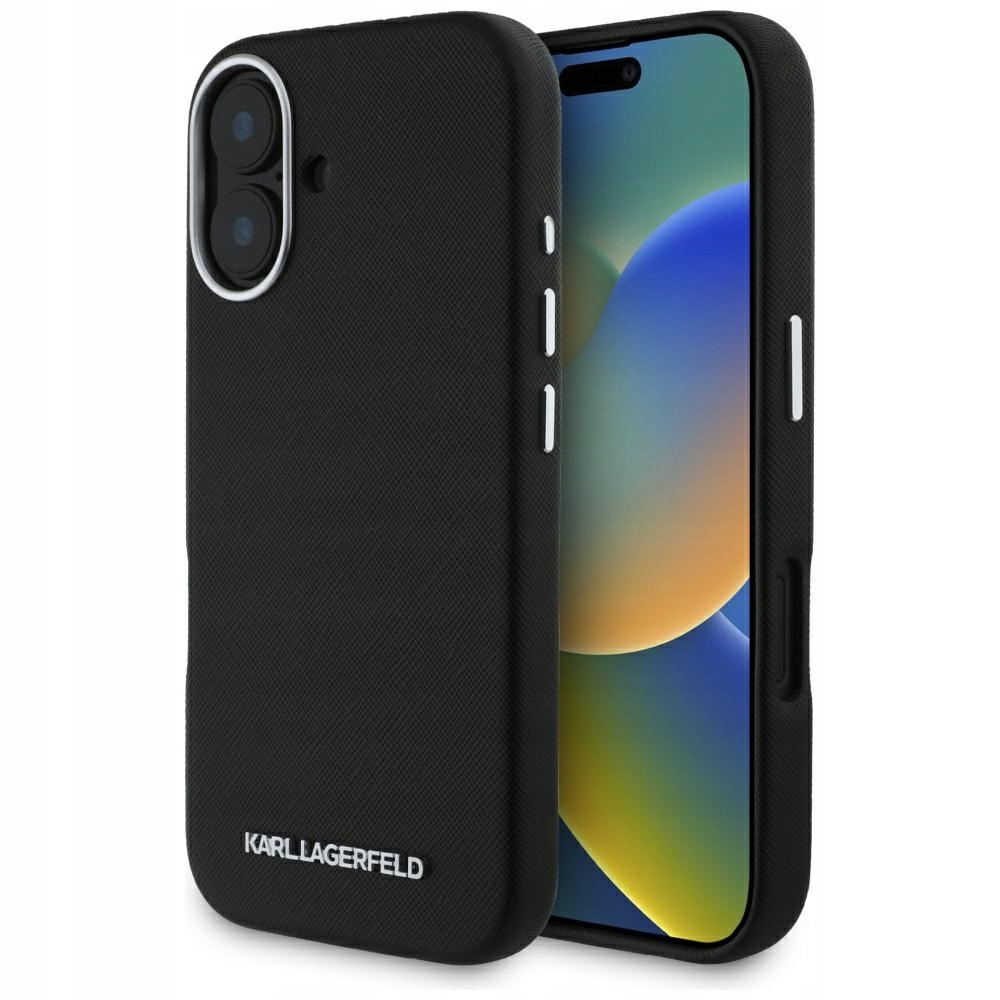 Karl Lagerfeld Saffiano MagSafe pouzdro Kožené kryt na zadní stranu pouzdra pro iPhone 16